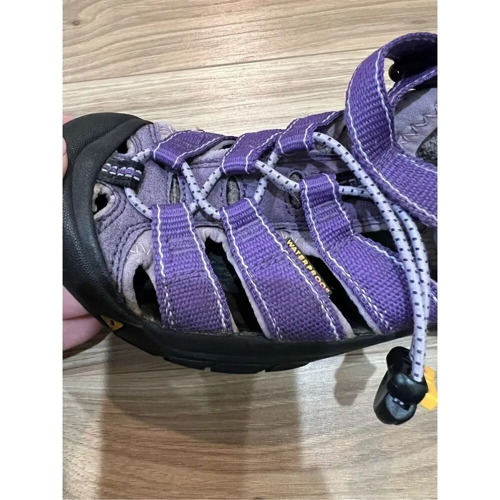 KEEN Purple Newport H2 Waterproof Sport Hiking Sandals Shoes kids Size 3